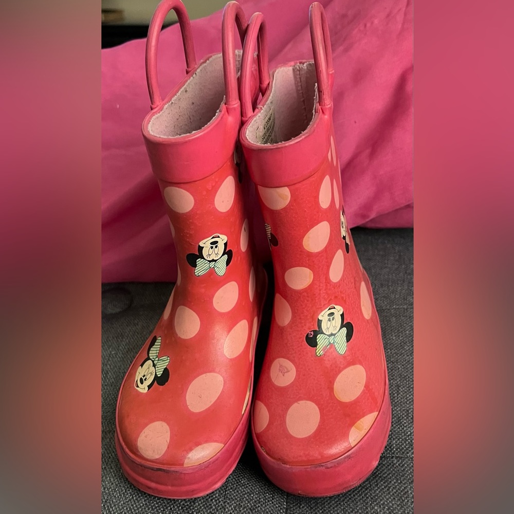 Toddler girls Minnie Mouse rain boots